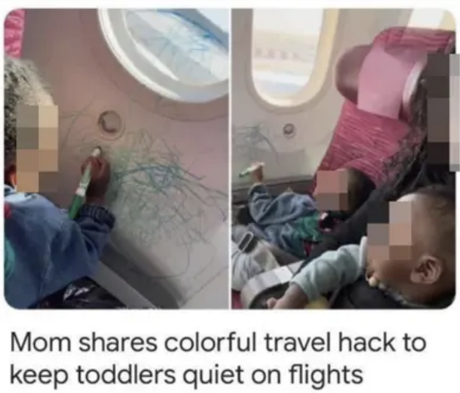 toddlers coloring on the walls