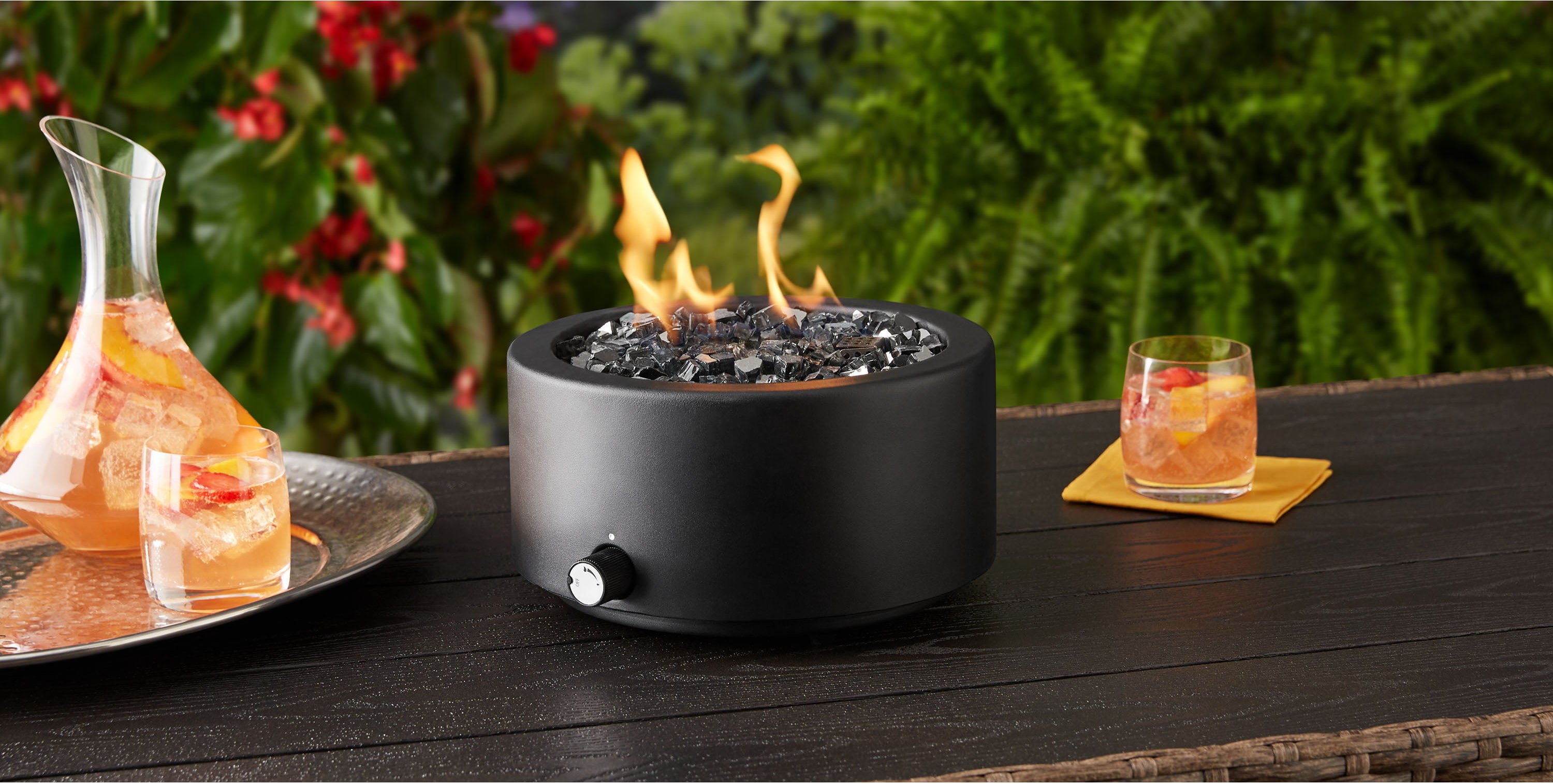 the portable tabletop fireplace