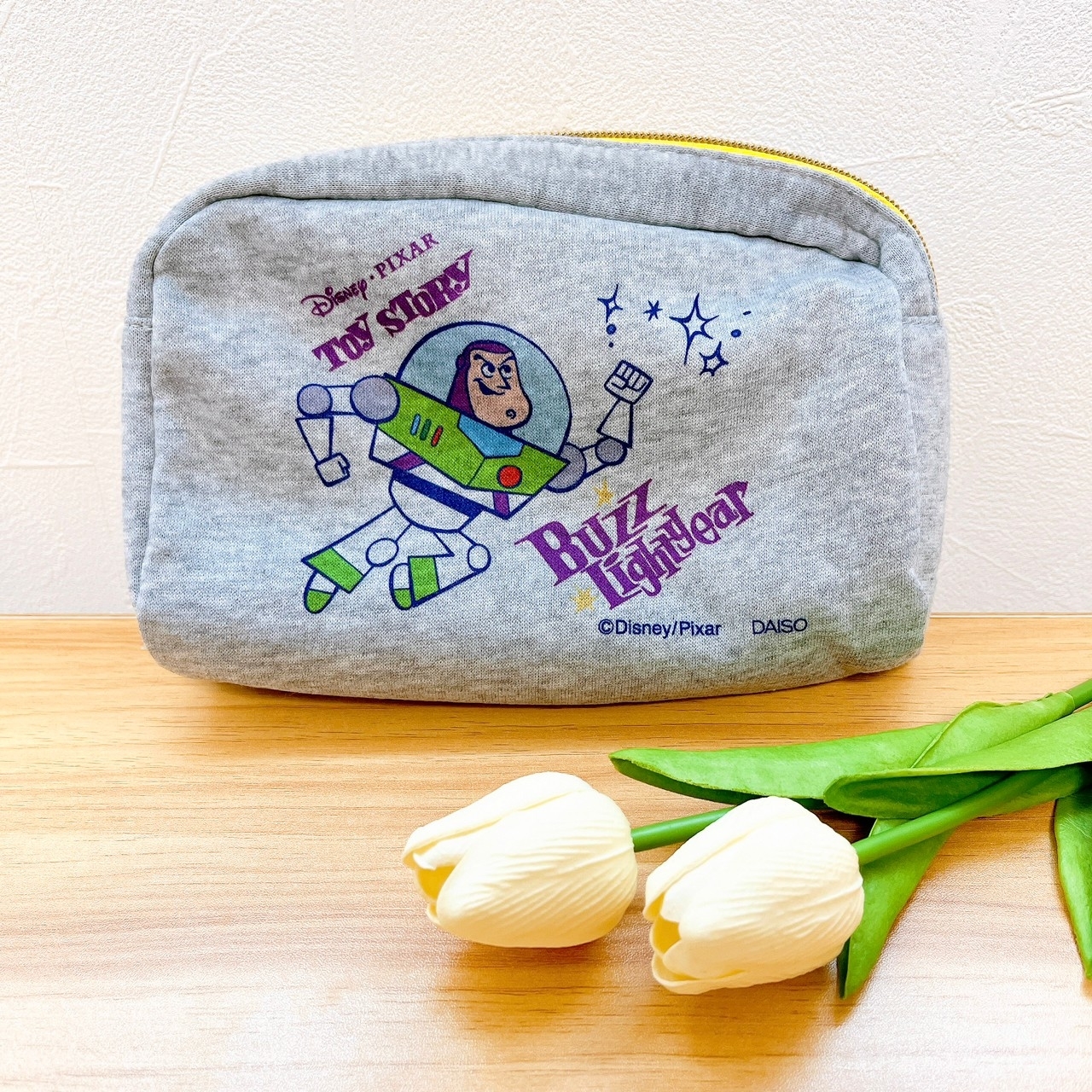 DAISO(ダイソー)のおすすめのポーチ「スウェットマチ付ポーチ(トイ・ストーリー)」