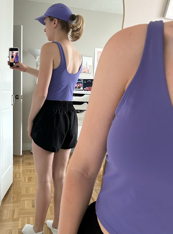 BuzzFeeder in purple version showing slight scoop in the back