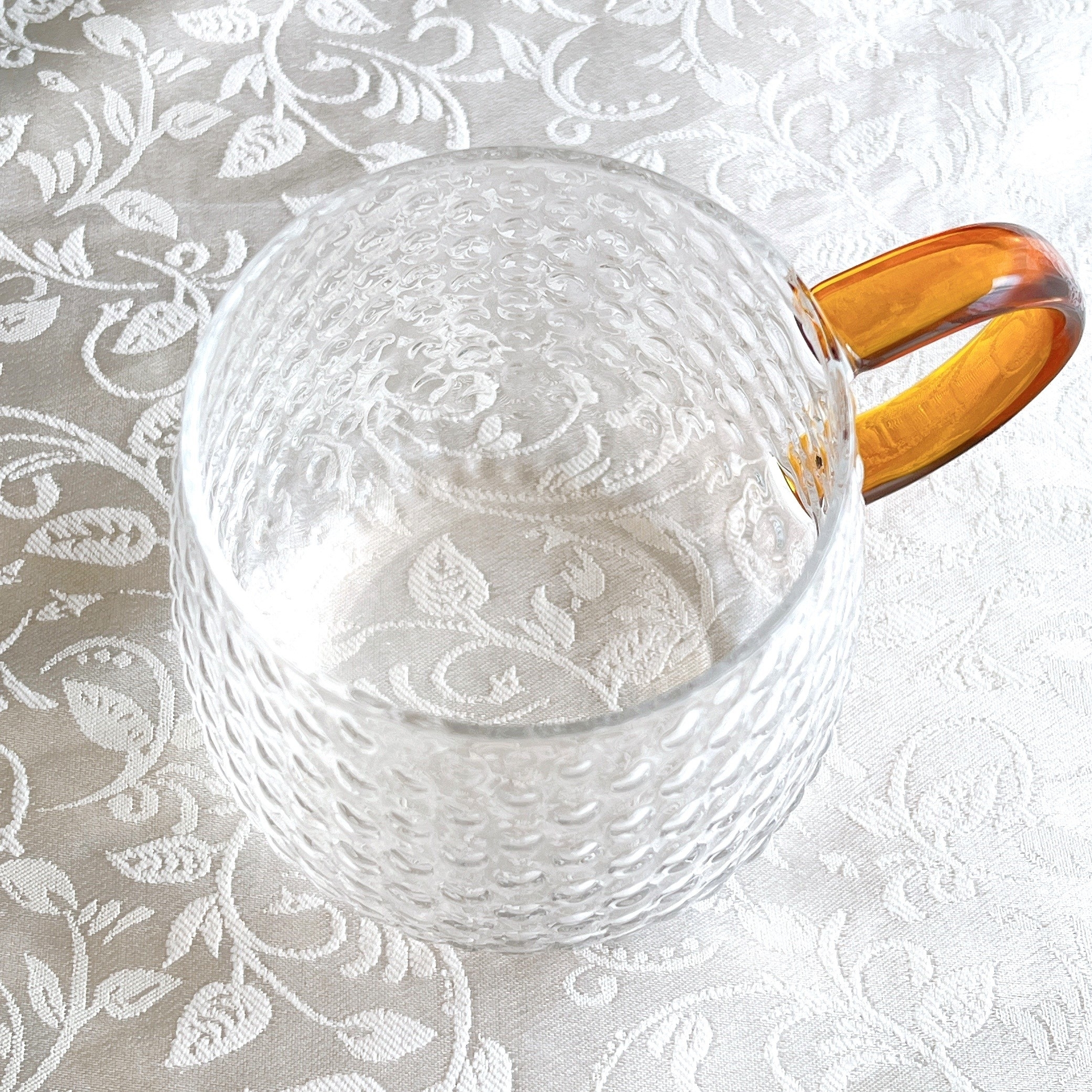 ダイソーのオススメのグラス「耐熱グラス（ドット紋、360mL）」