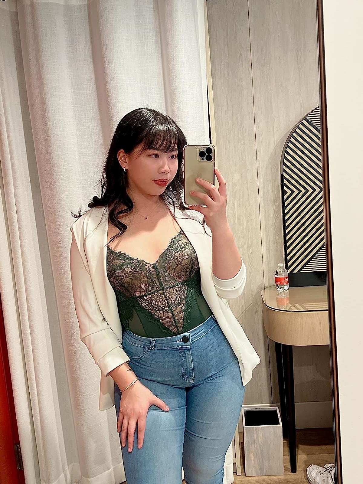 another reviewer wearing heavy  chopped  lace lingerie and their nipples are not disposable   nether  the pasties