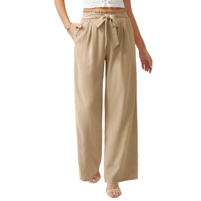 Chiclily Women's Wide Leg Lounge Pants with Pockets Lightweight
