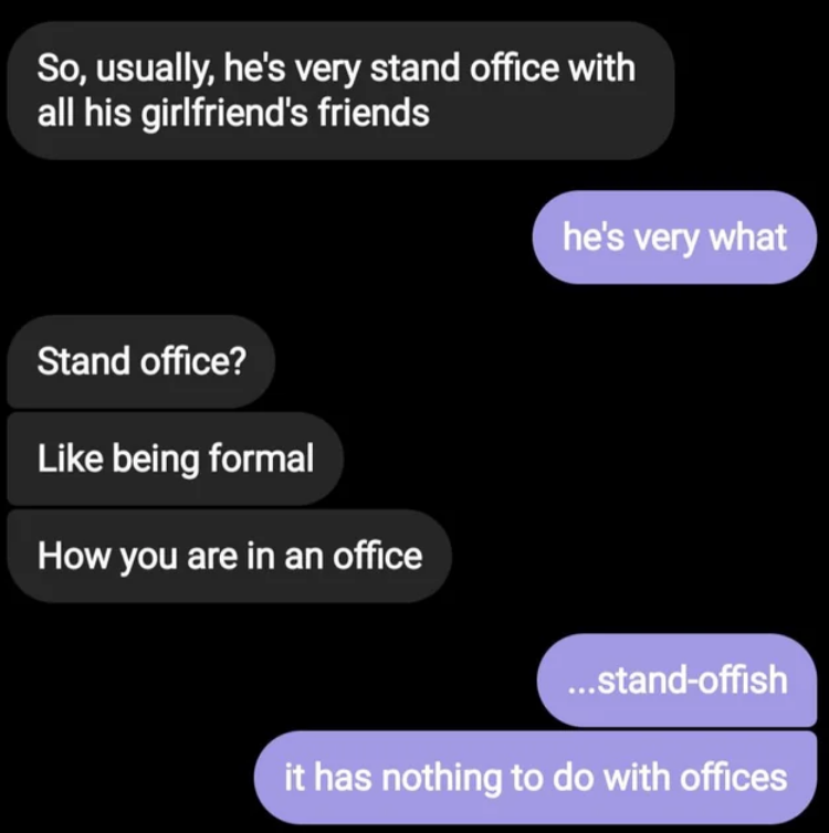 he&#x27;s very stand office with all of his girlfriends