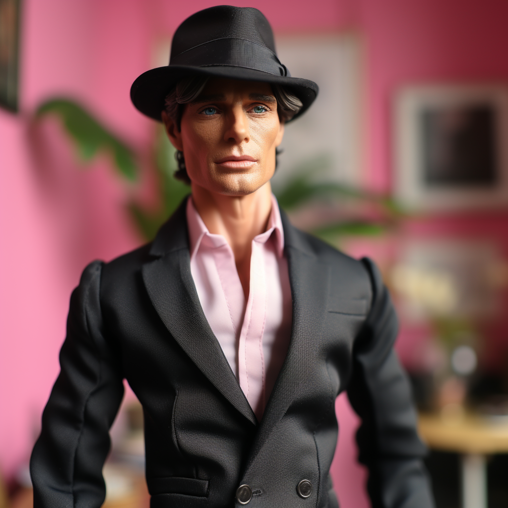 photo of the celebrity in doll-form