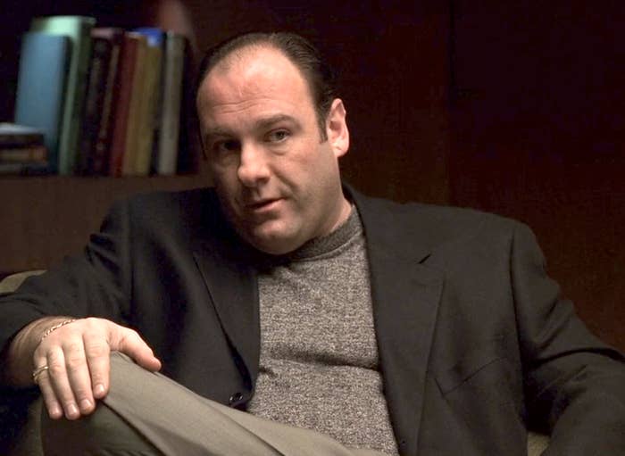 Tony Soprano sitting