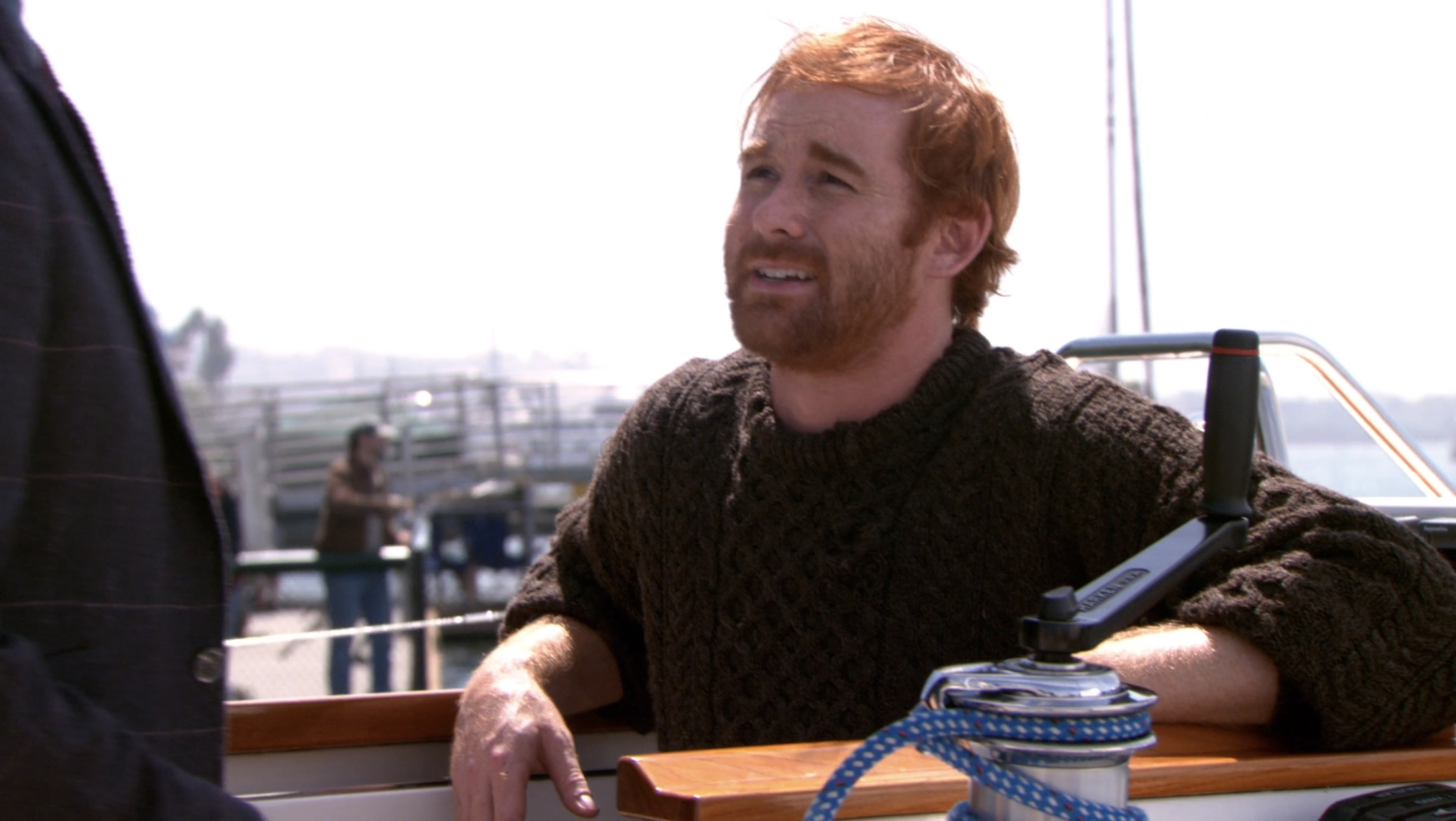 andrew santino as a boat broker on the office