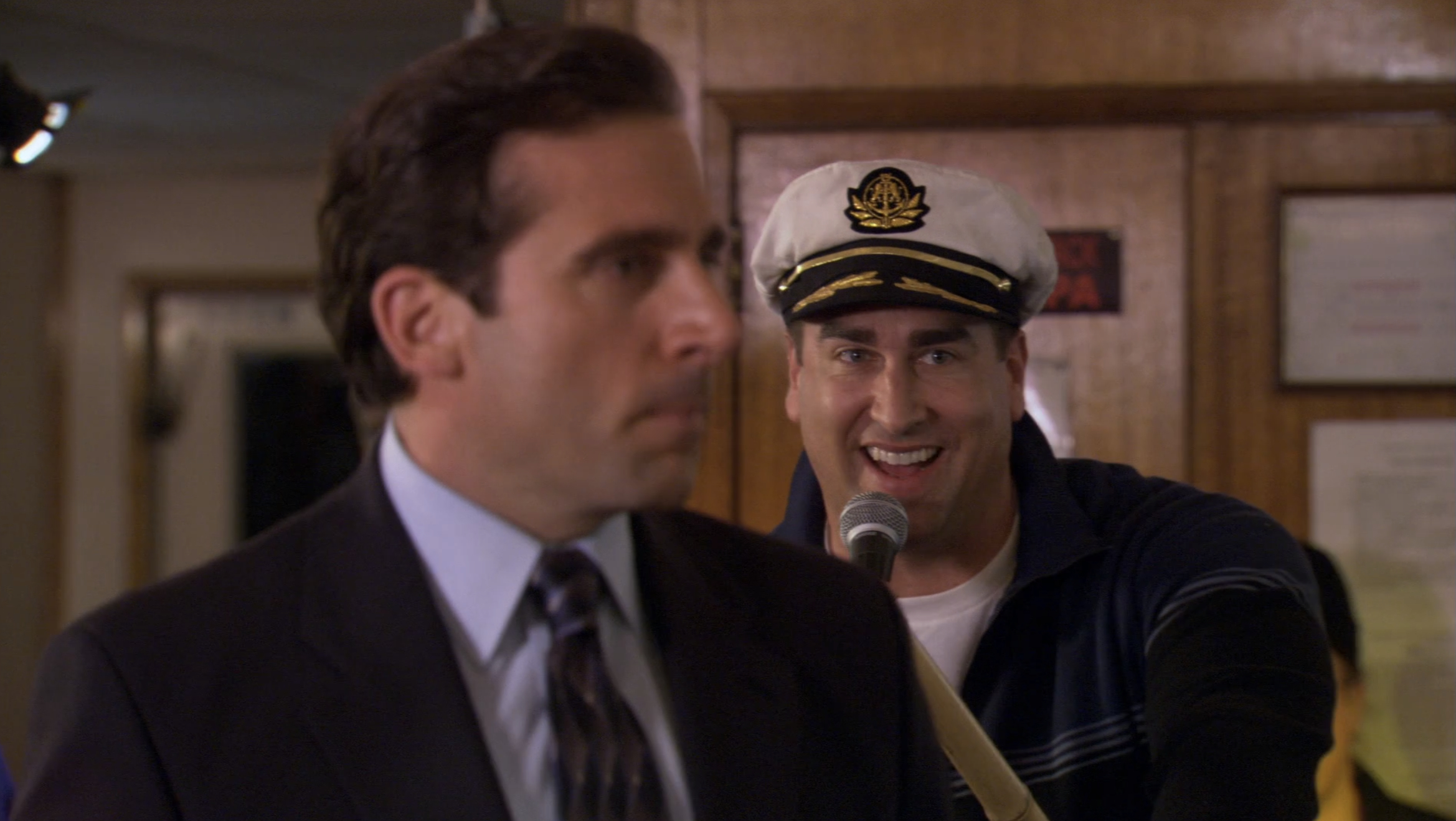 rob riggle as a boat captain on the office