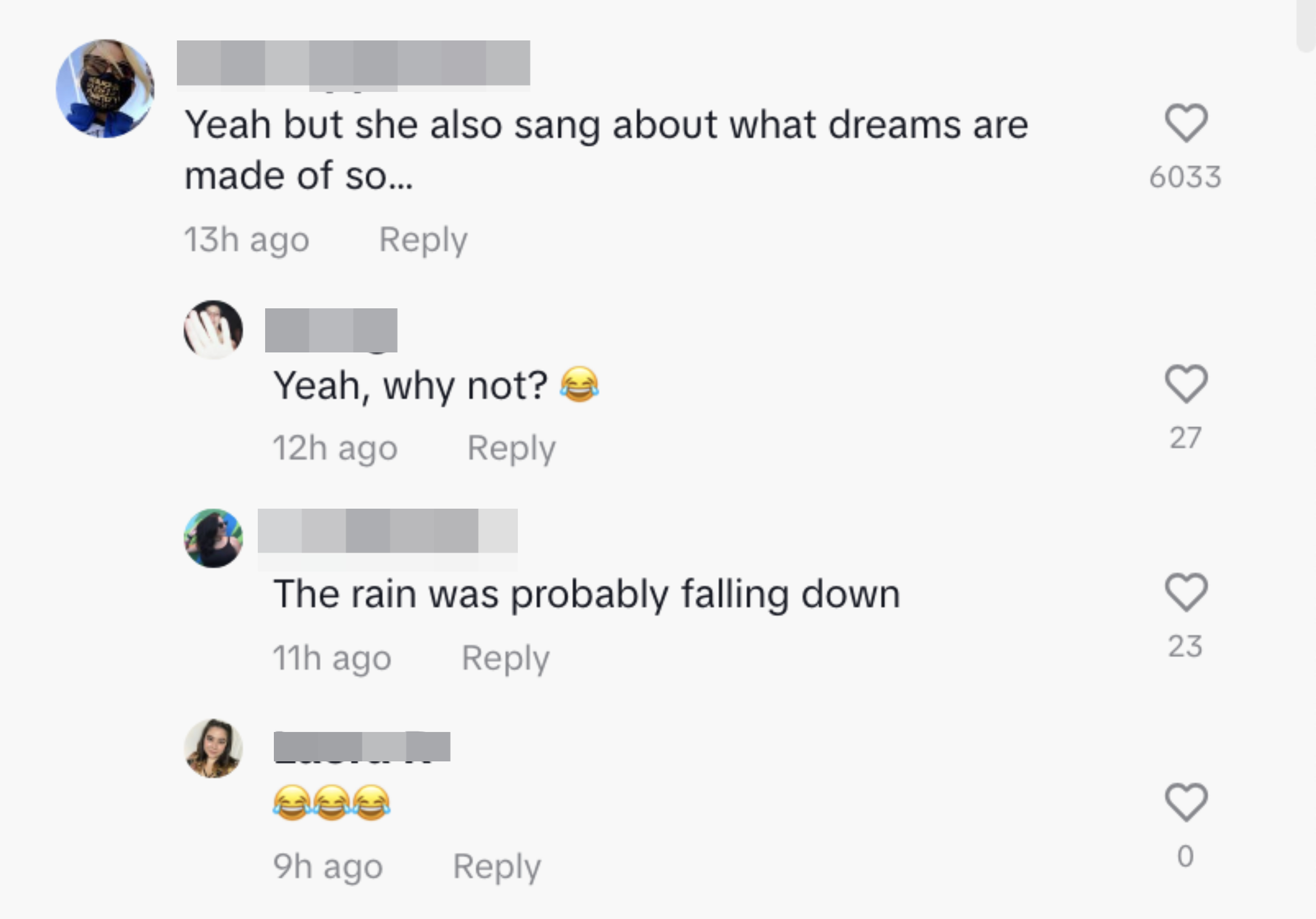 Jokes about Hilary&#x27;s songs &quot;What Dreams Are Made Of,&quot; &quot;Why Not,&quot; and &quot;Coming Clean&quot; including &quot;Yeah but she also sang about what dreams are made of so...&quot;
