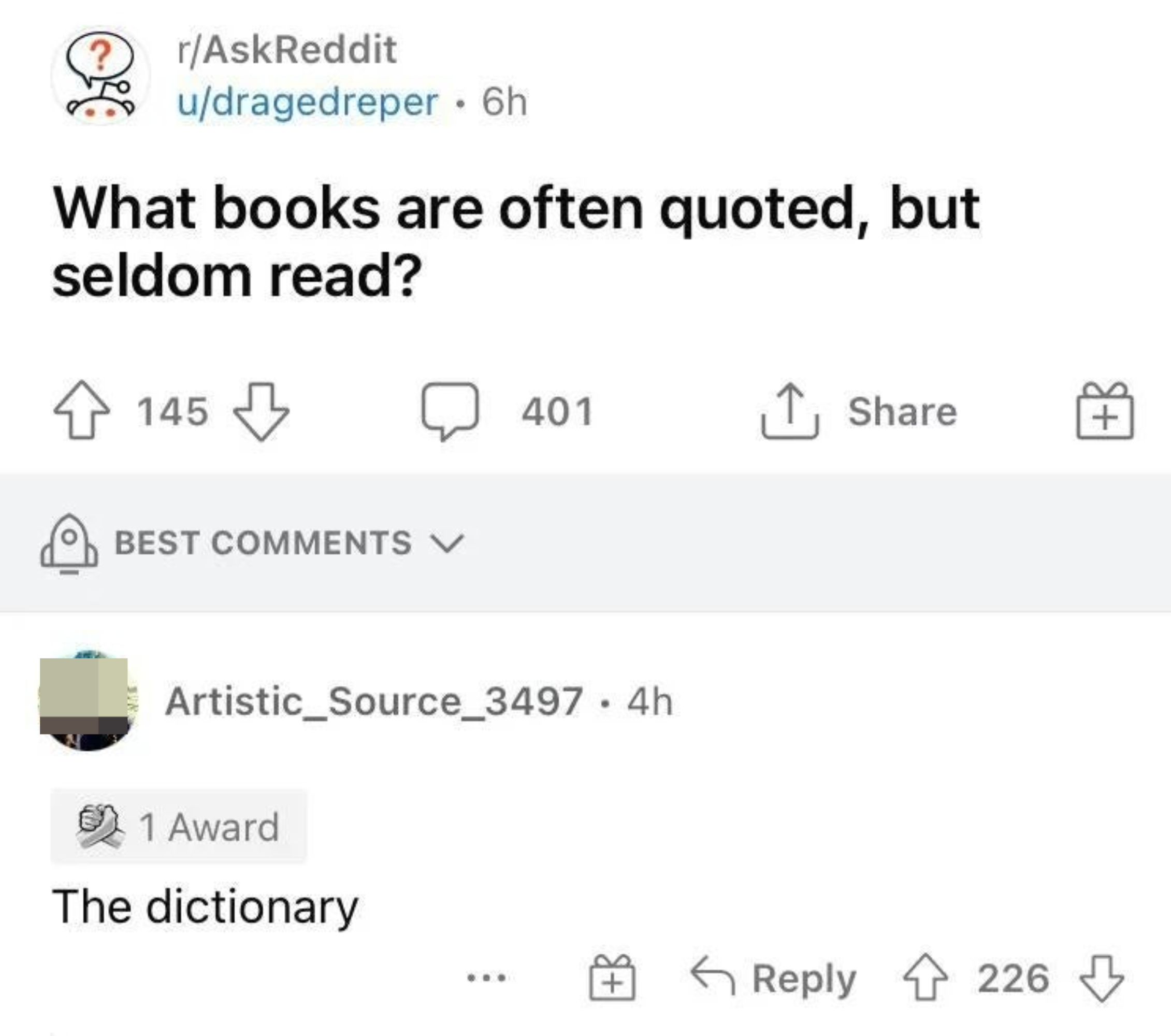 &quot;The dictionary&quot;