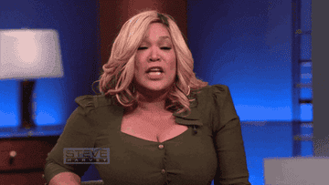 Kym Whitley pulls a red flag out of her blouse on &quot;Steve Harvey&quot;