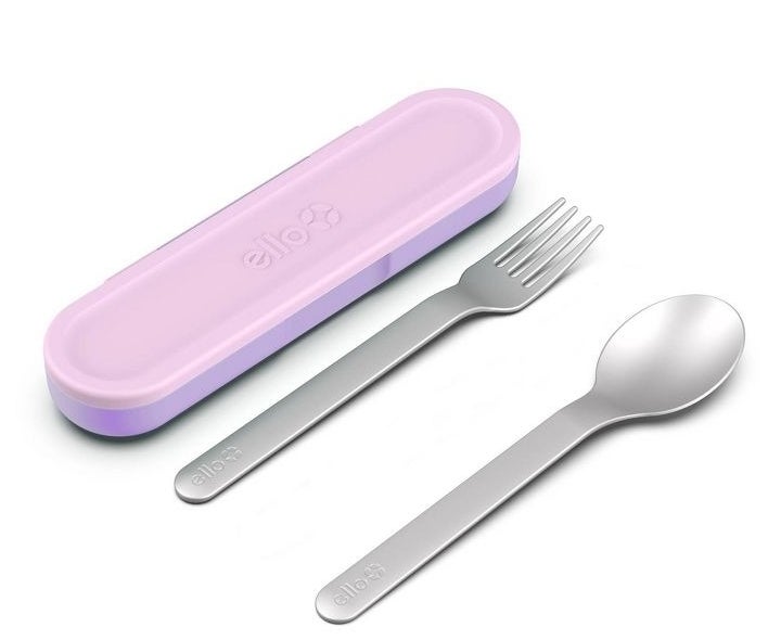 Travel cutlery set and storage