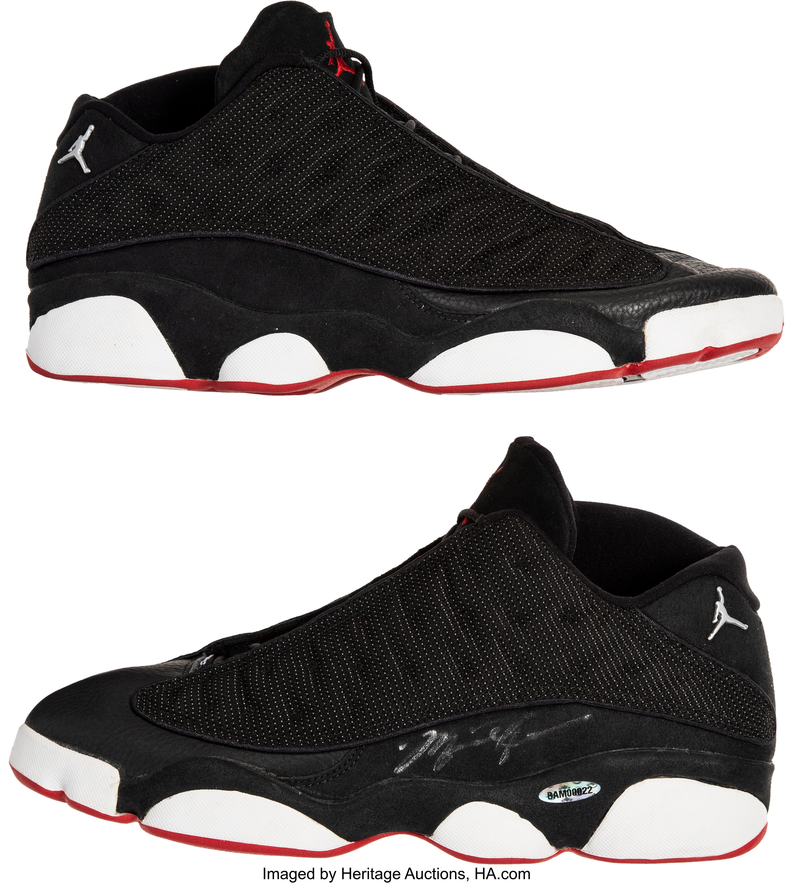 Michael Jordan Air Jordan 13 XIII Low Playoffs PE 1998 NBA Finals Auction Lateral