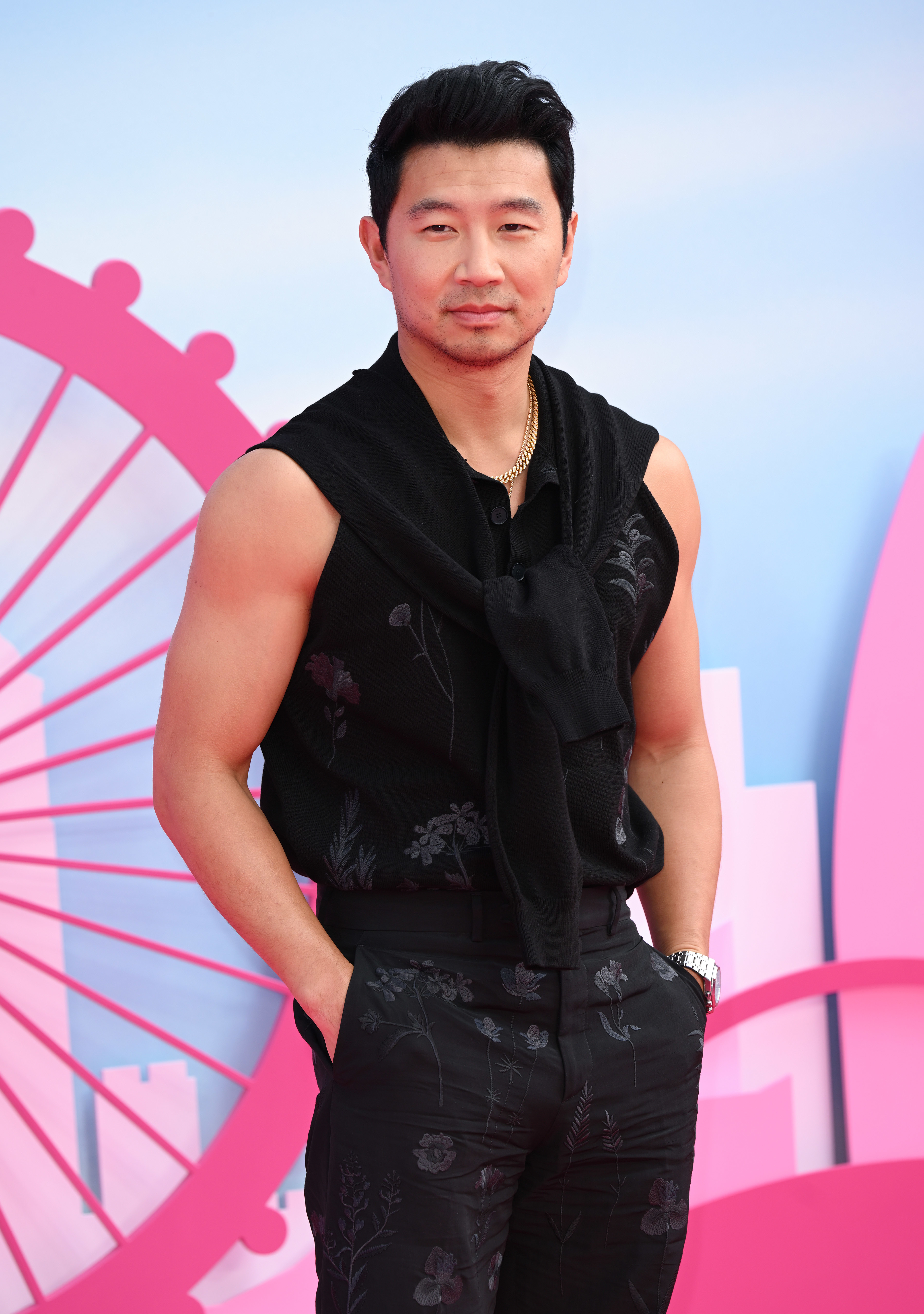 him at the barbie premiere