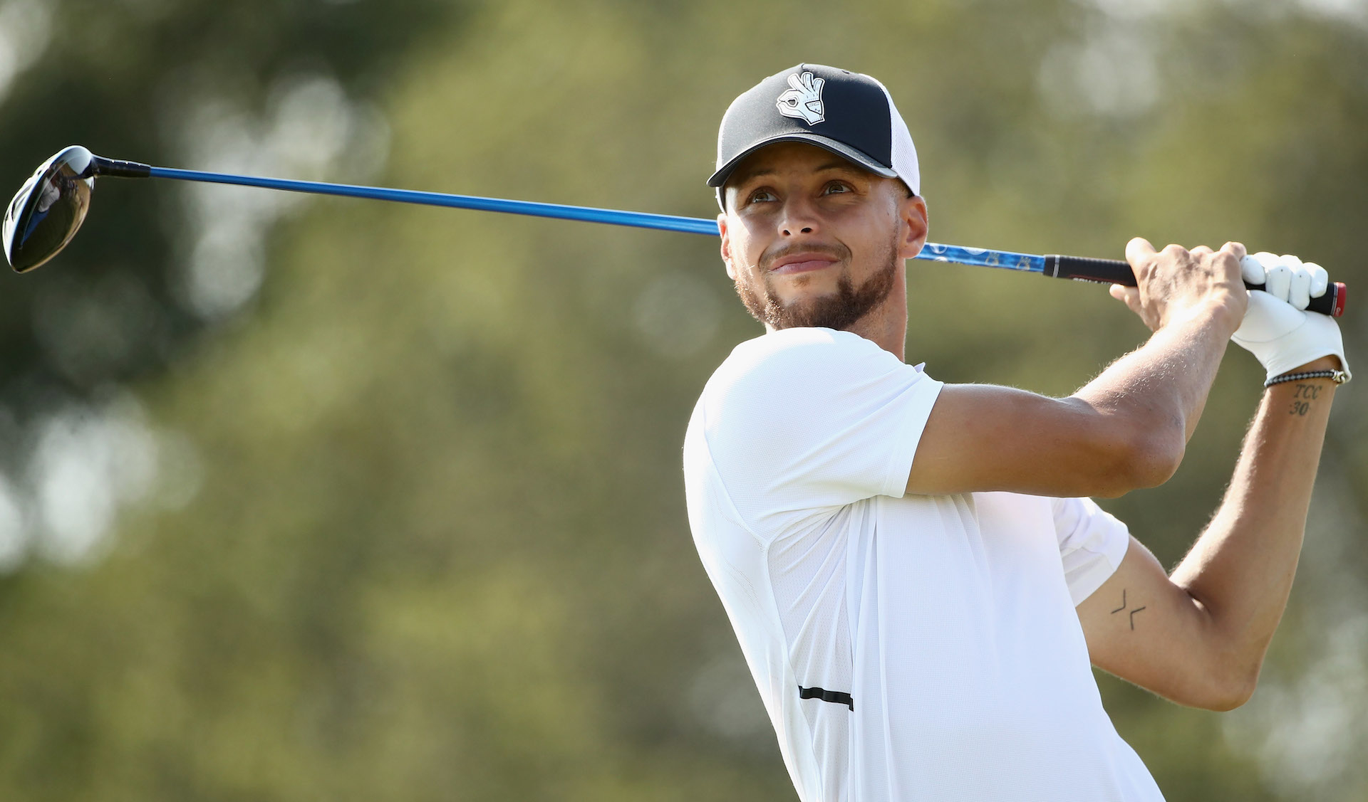 Steph curry store floral golf shirt