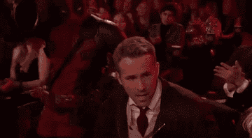 Deadpool interrupting Ryan Reynolds at the MTV Movie &amp;amp; TV Awards