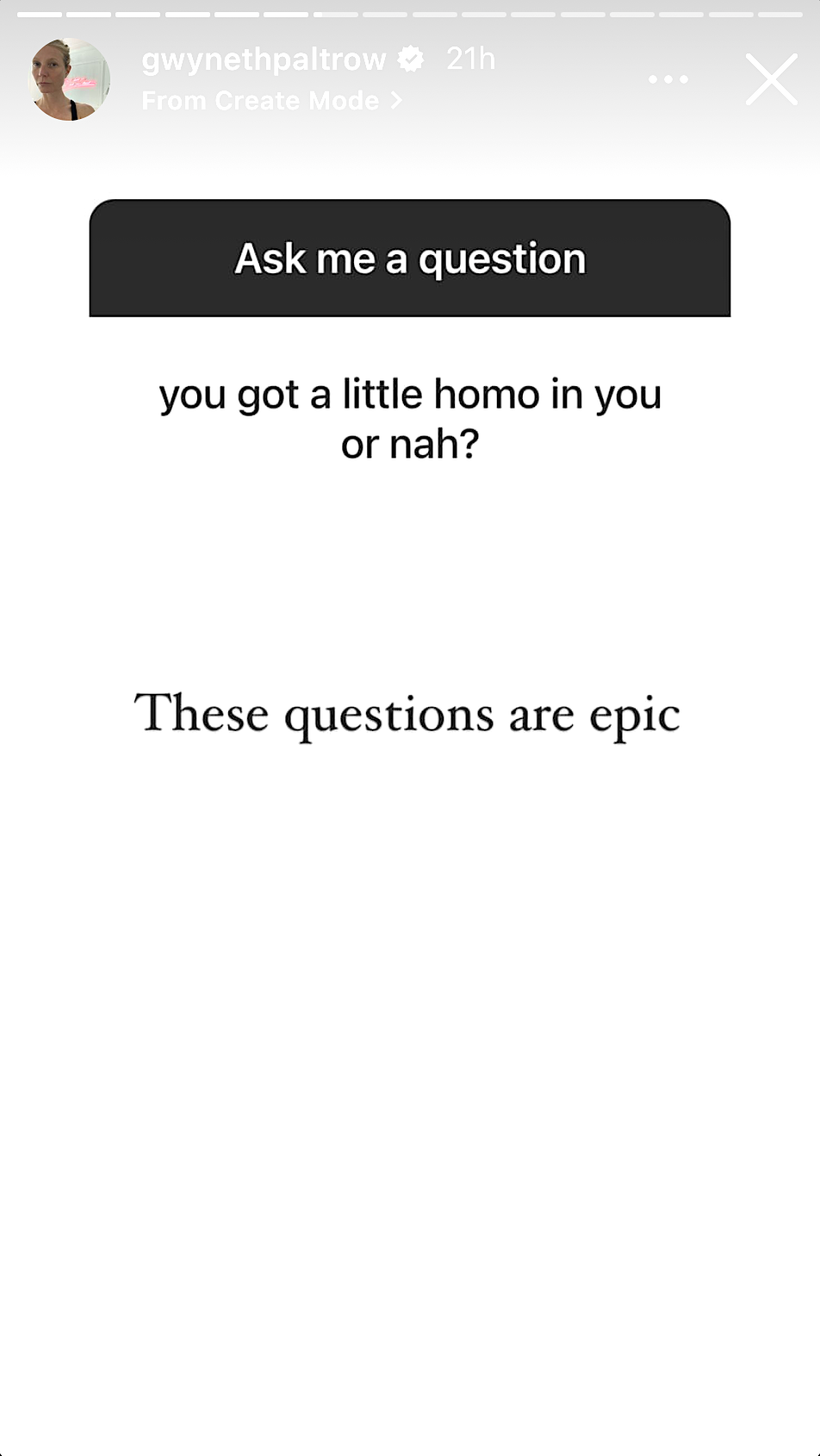 &quot;These questions are epic&quot;