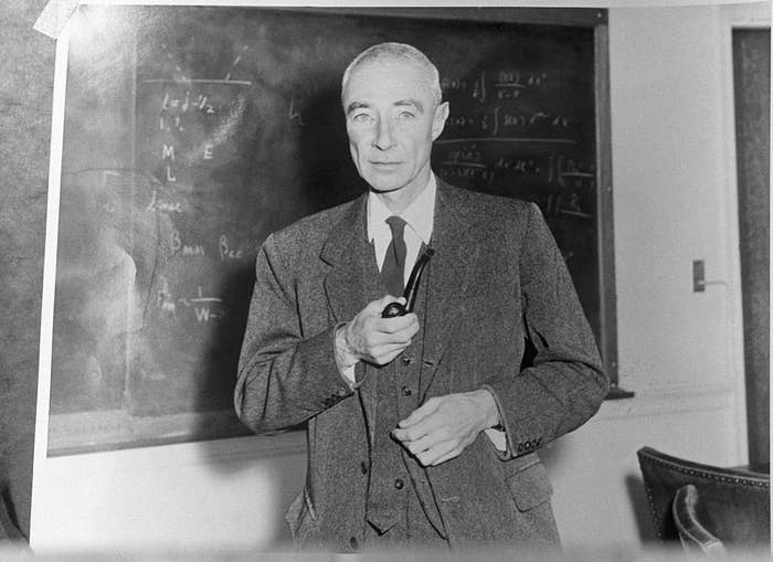Closeup of J. Robert Oppenheimer