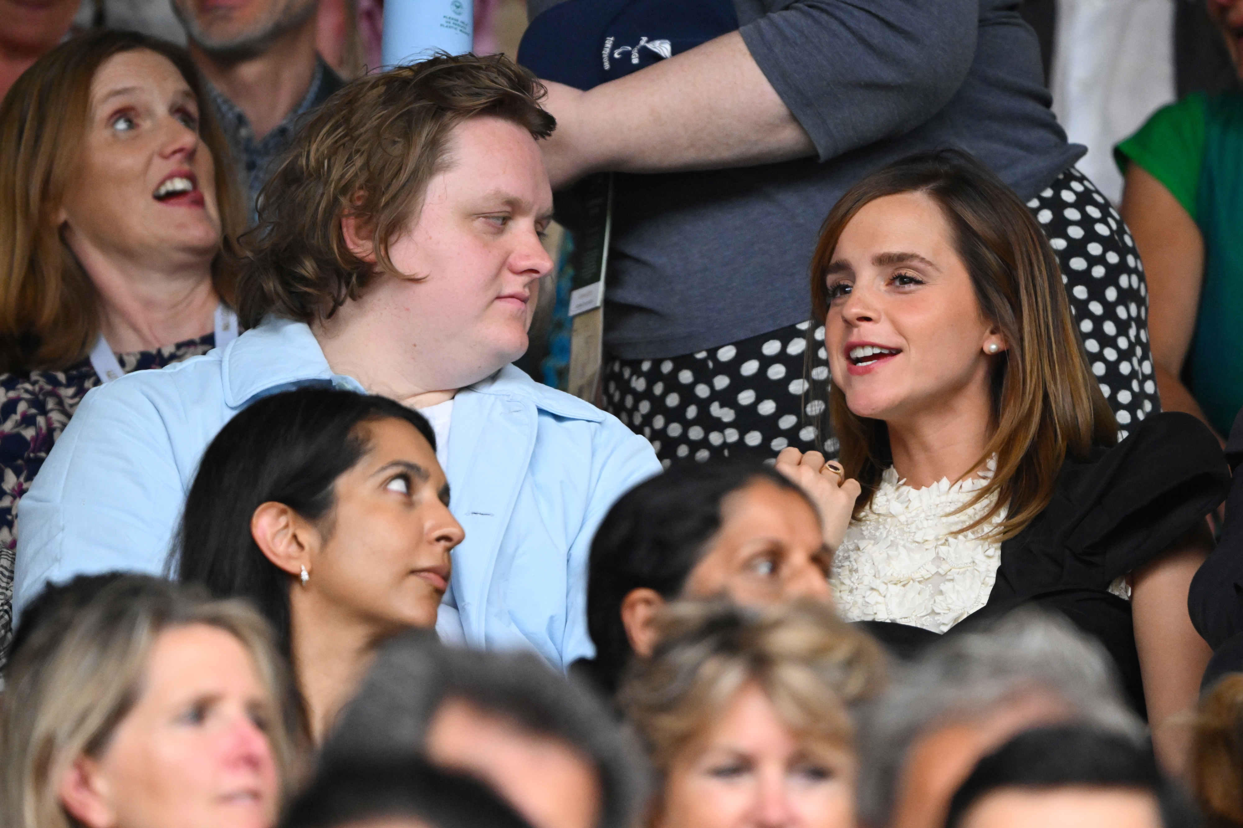 Emma and Louis in the audience