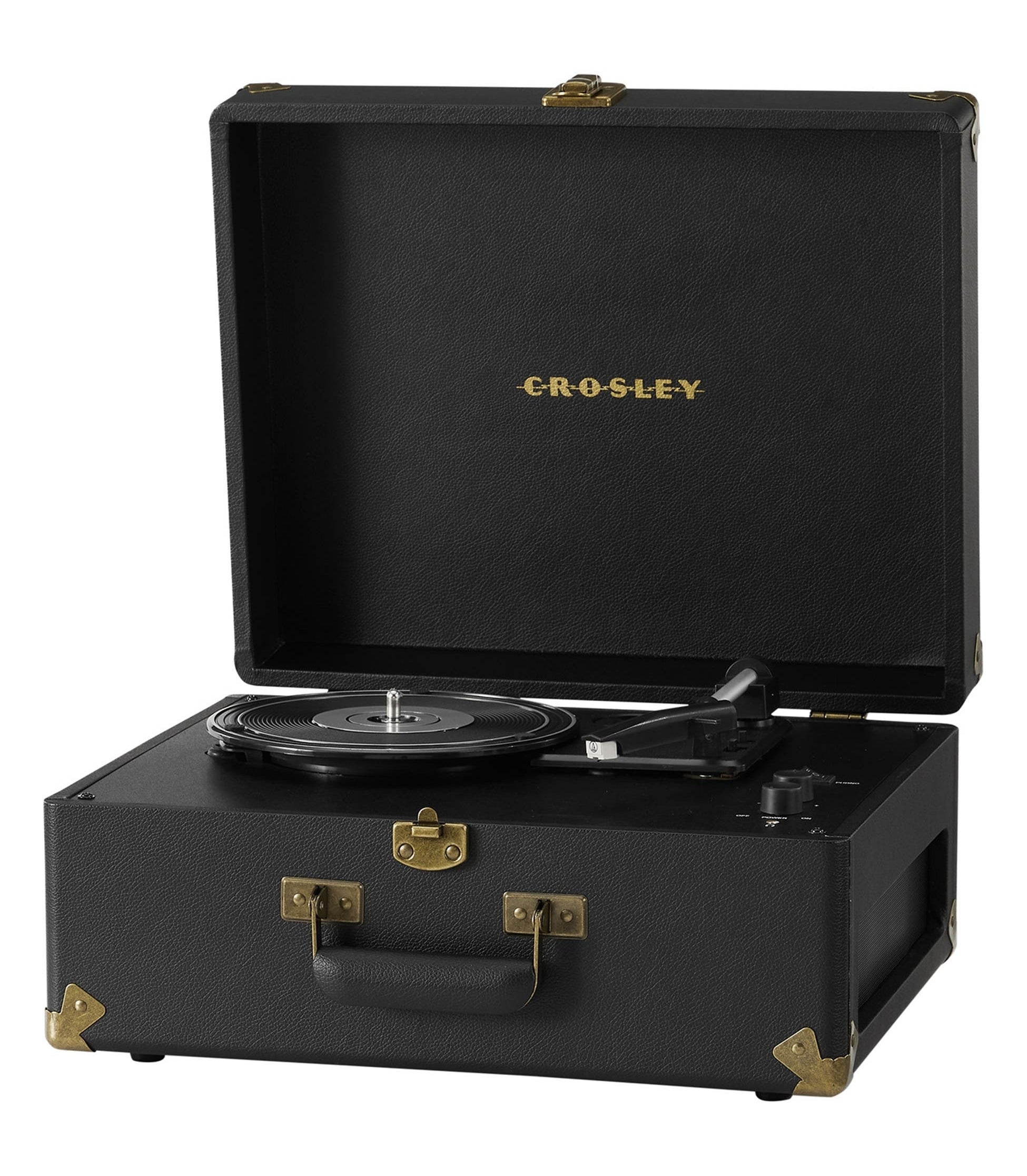 the black record player
