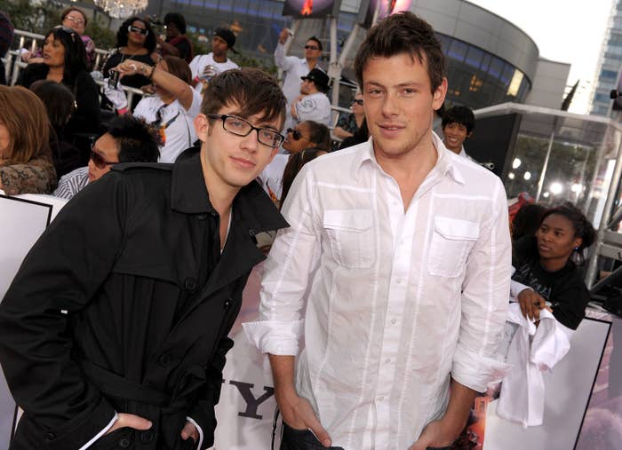 A closeup of Cory and Kevin