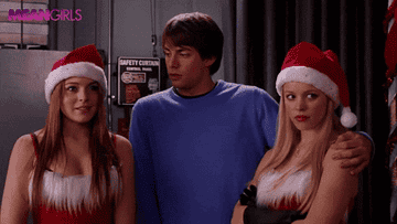 GIF from &quot;Mean Girls&quot; of Cady saying, &quot;No I don&#x27;t!&quot;