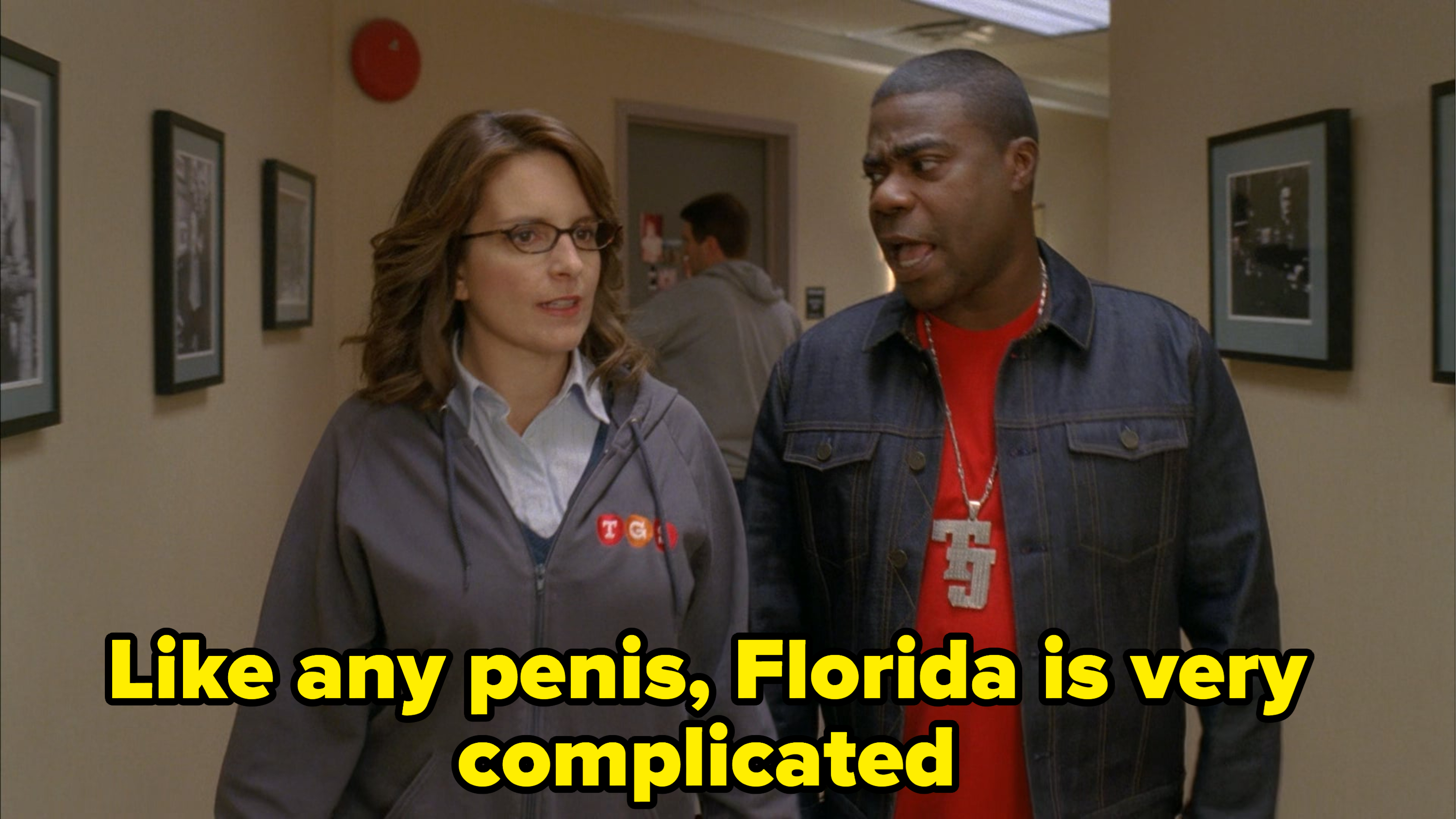 Tracy Morgan talks to Tina Fey