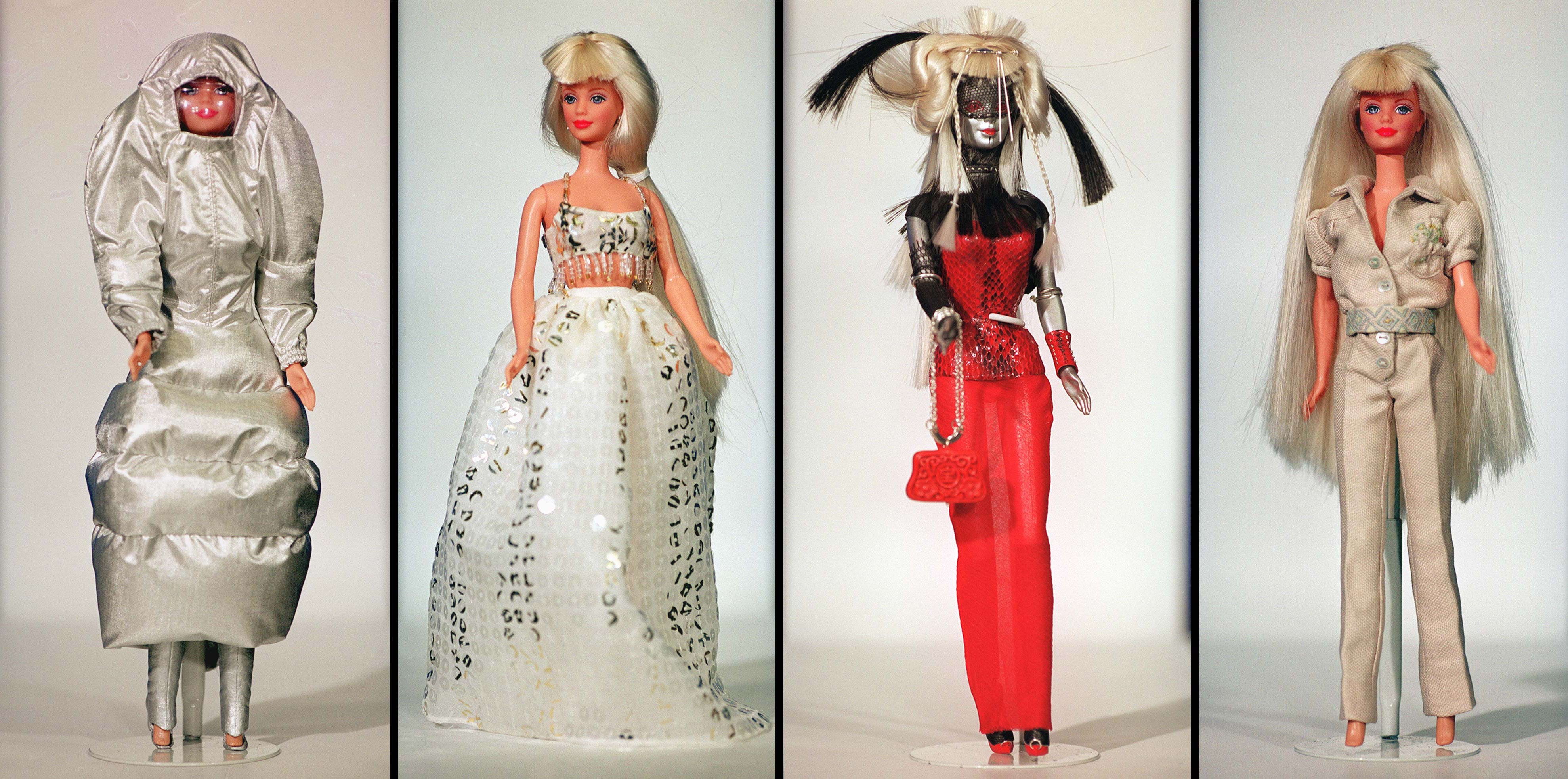 Barbie dolls dressed by leading figures of the art and fashion world to celebrate Barbie&#x27;s 40th anniversary year