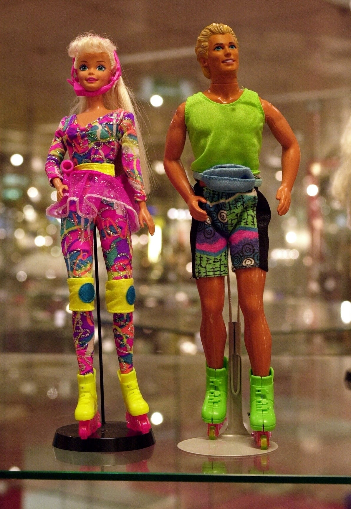 Roller Blade Barbie and Ken 1990