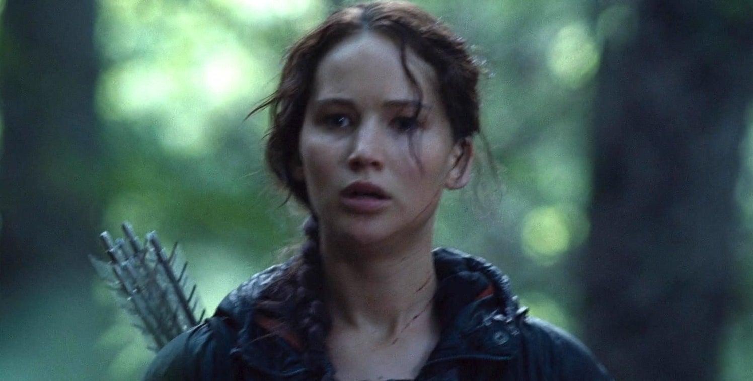 Closeup of Katniss