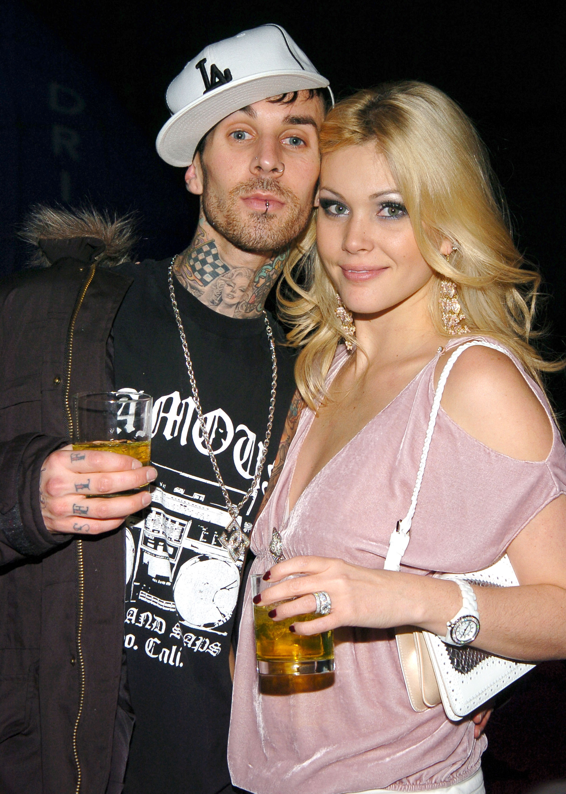 travis and shanna at a party