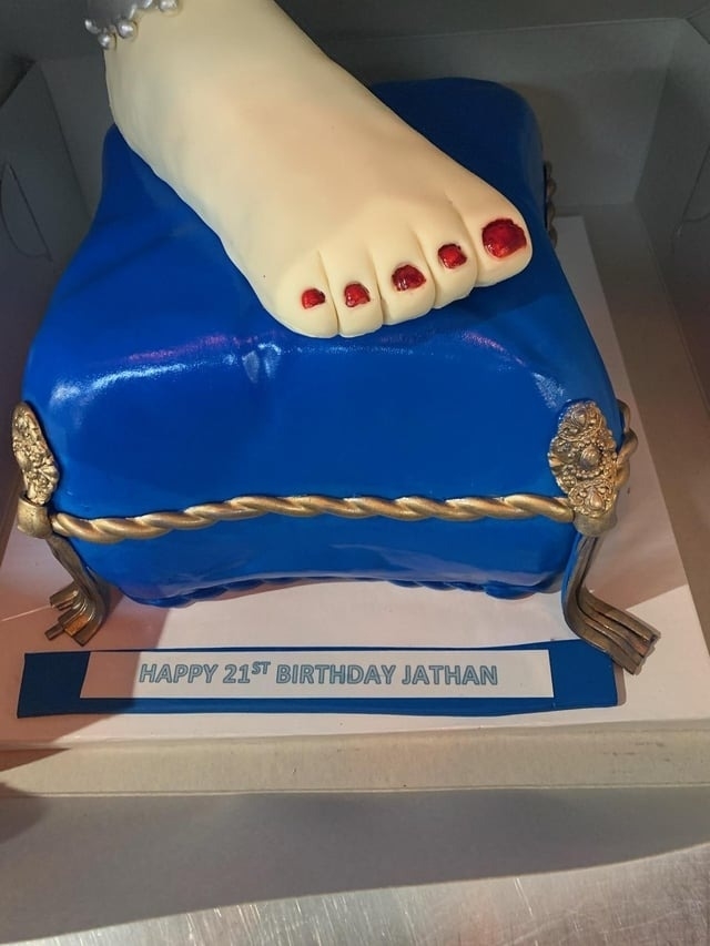 A foot cake
