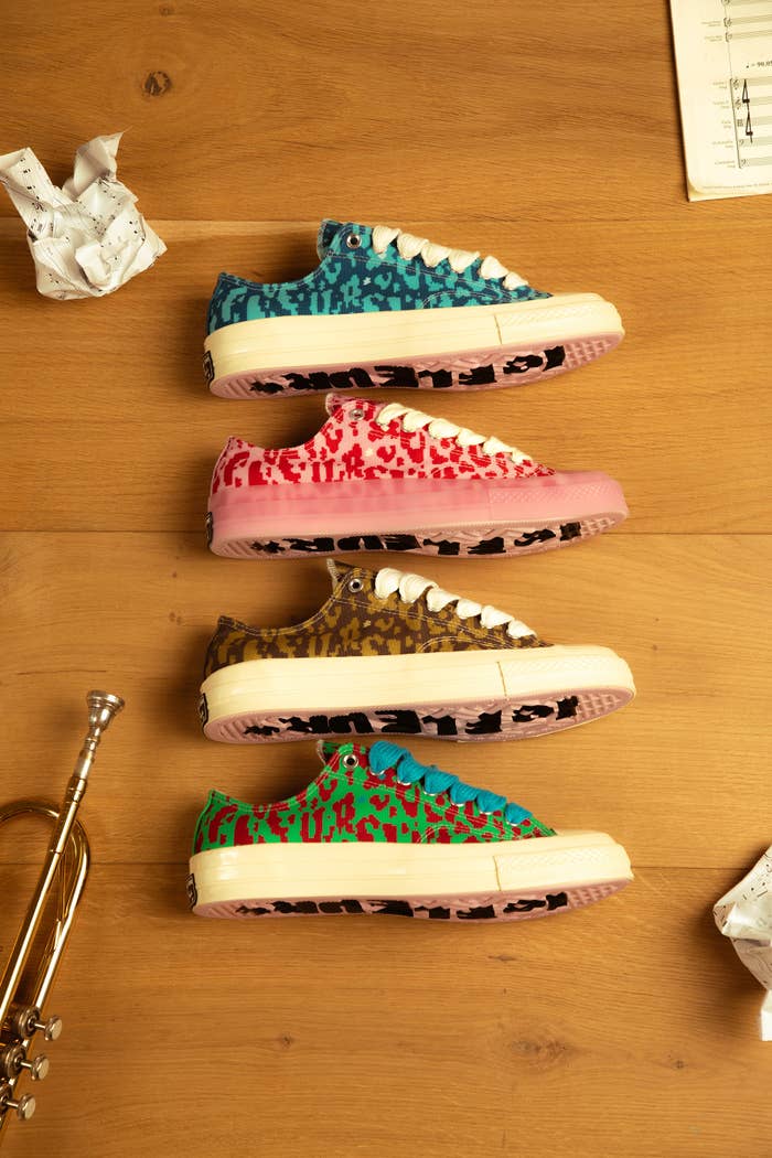 GOLF le FLEUR*/Converse sneakers in three different colors.
