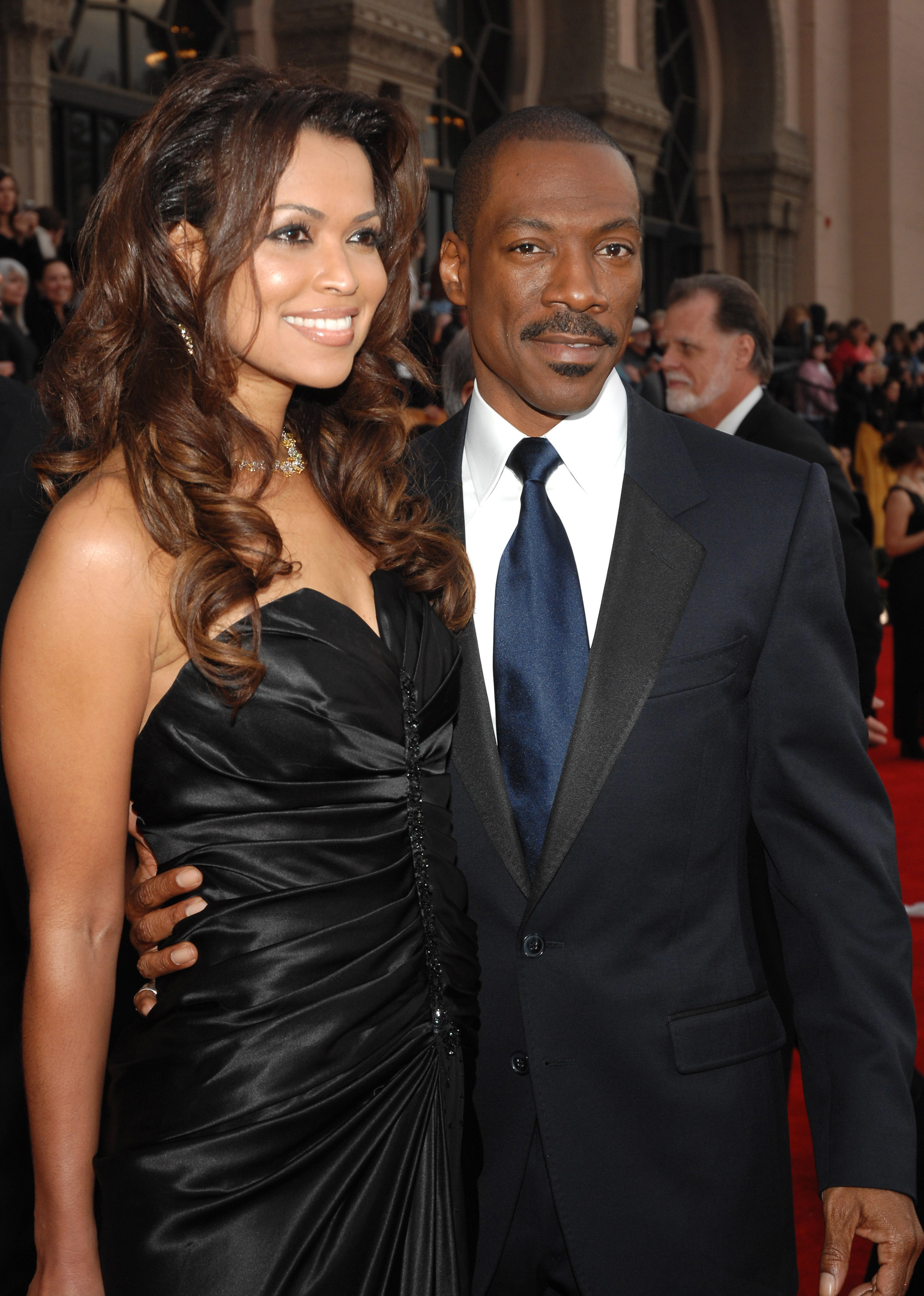 Tracey Edmonds and Eddie Murphy on the red carpet