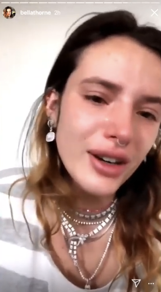 bella crying in the video