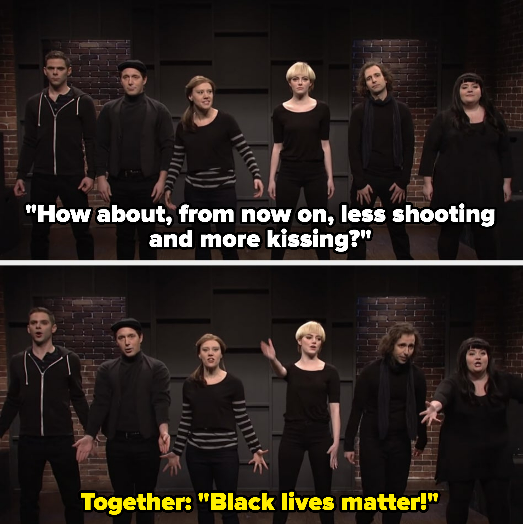 Theatre students say &quot;black lives matter&quot; at an inappropriate time