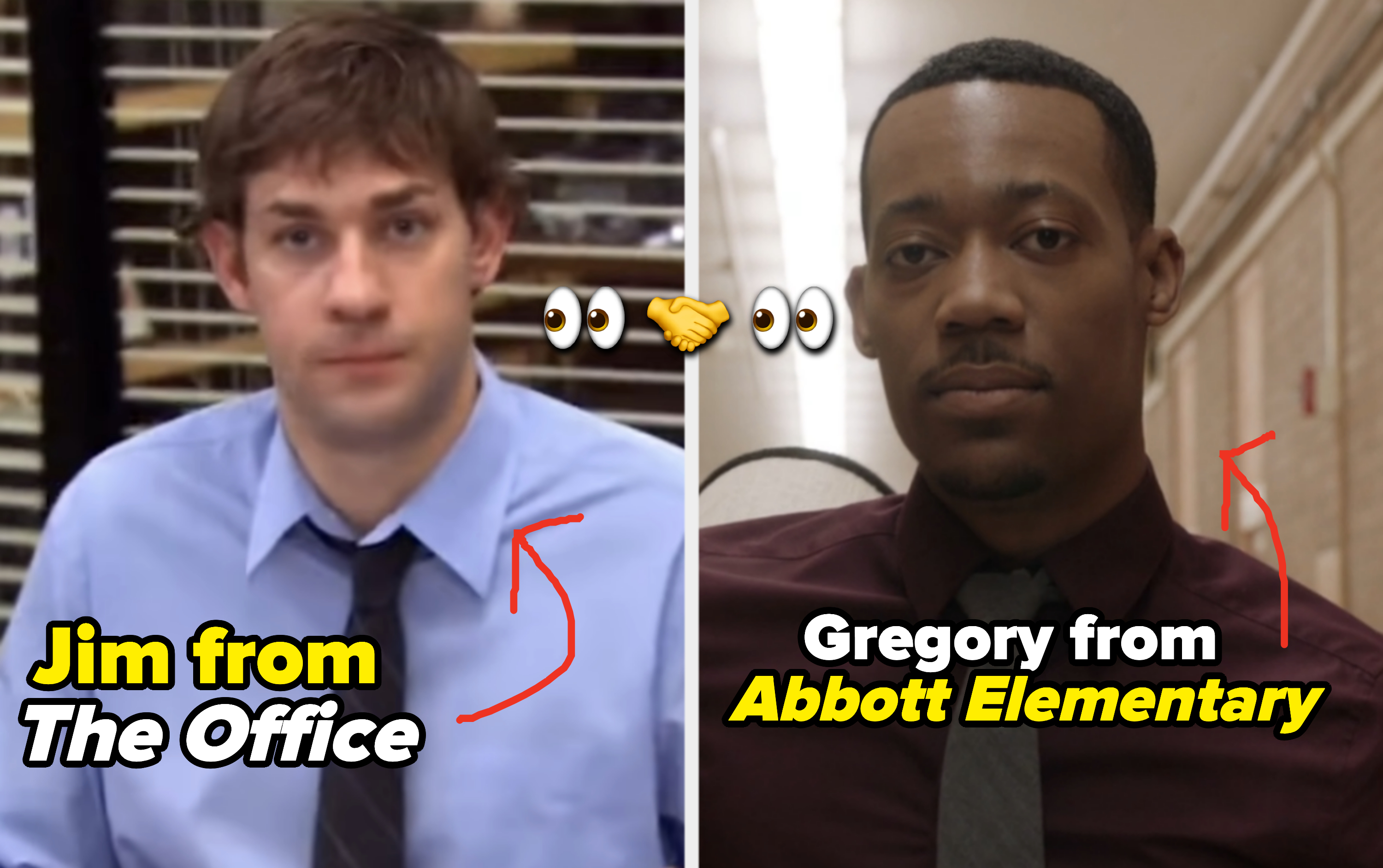 Side-by-side shots from &quot;The Office&quot; and &quot;Abbott Elementary&quot;