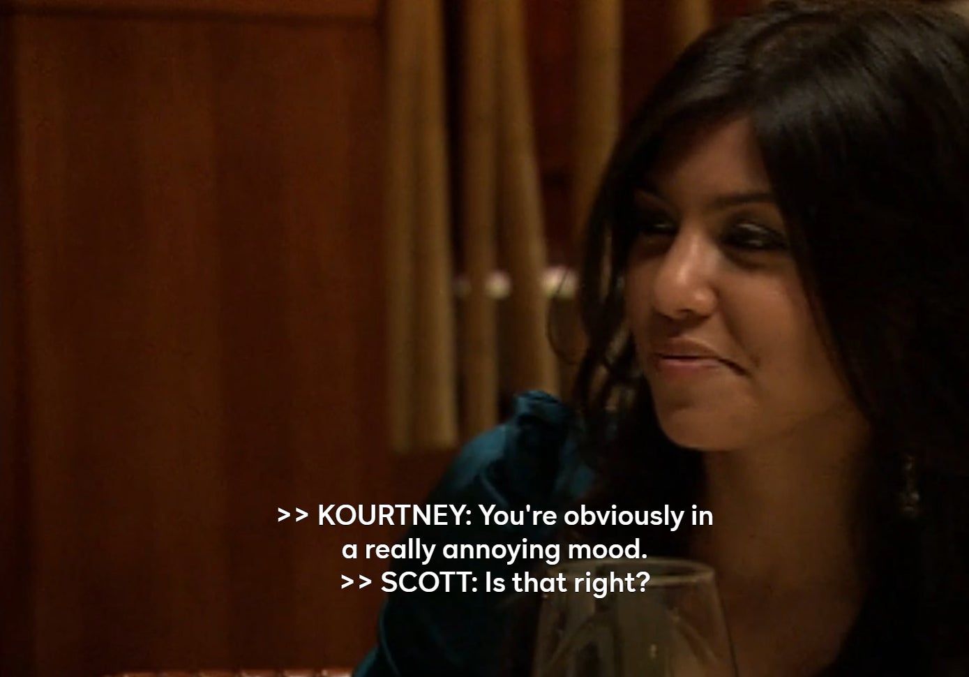 Kourtney Kardashian starting to argue with Scott