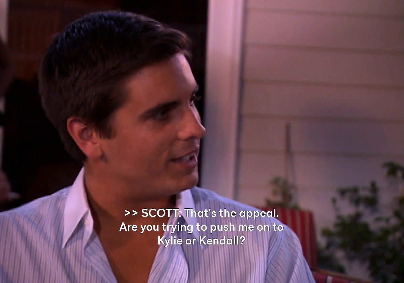Scott Disick joking about Kris Jenner pushing him on Kendall and Kylie