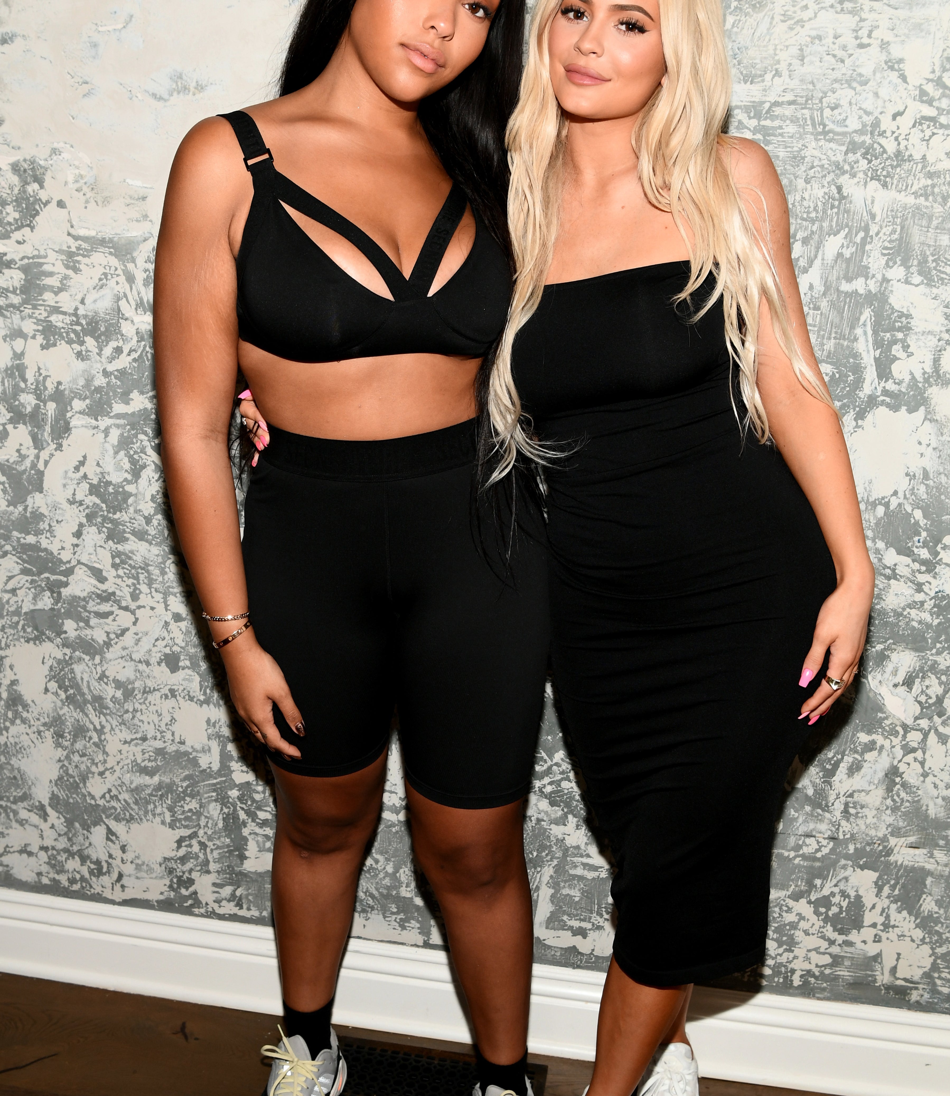 Closeup of Jordyn Woods and Kylie Jenner