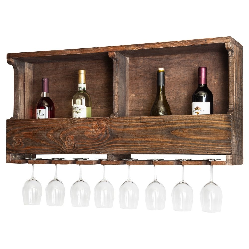 Reclaimed wood wine rack