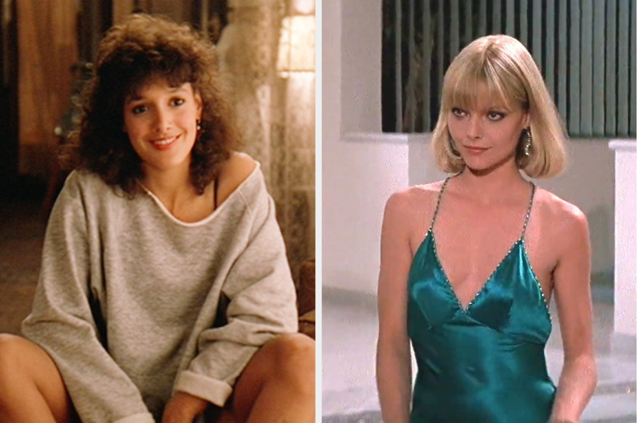 Side-by-side screenshots from &quot;Flashdance&quot; and &quot;Scarface&quot;