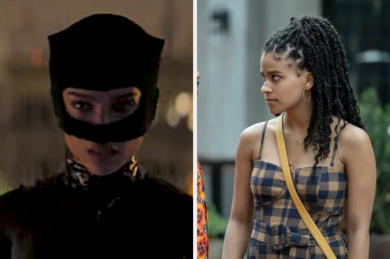 Side-by-side of Catwoman and Zazie Beetz