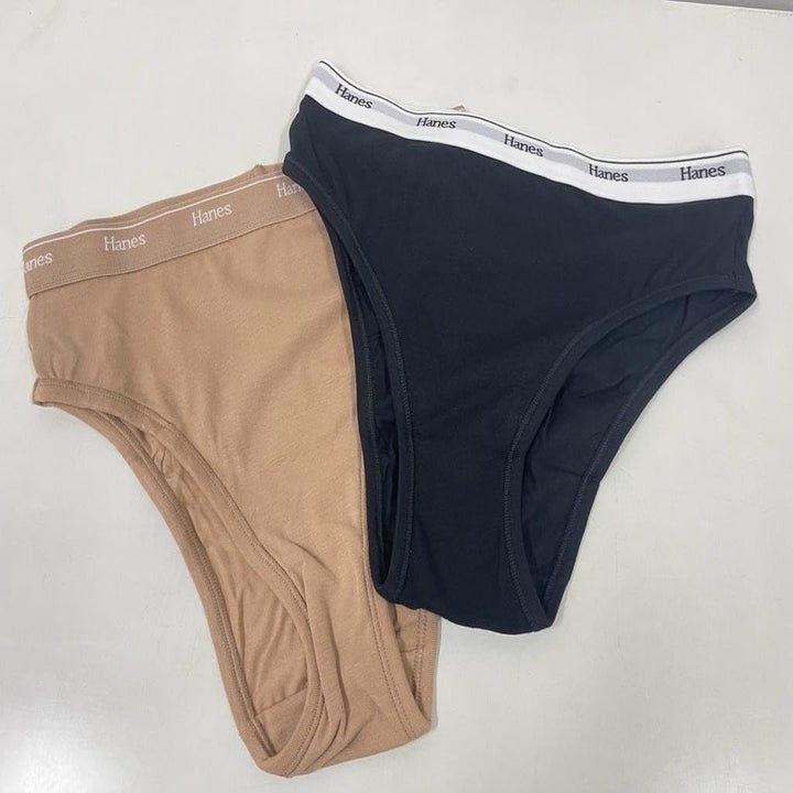 Reviewer image of two pairs of underwear