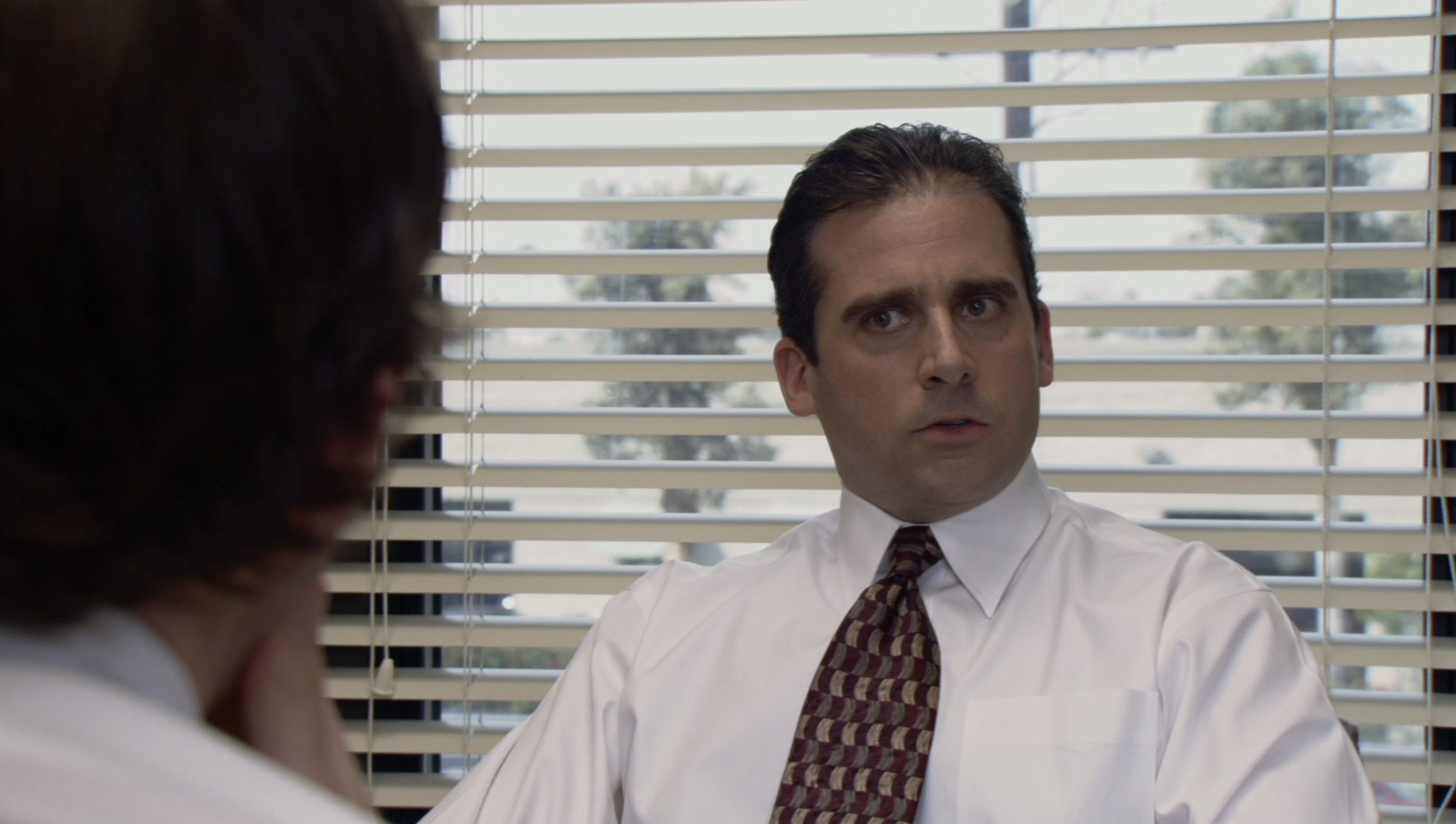 michael with thinning hair on the office