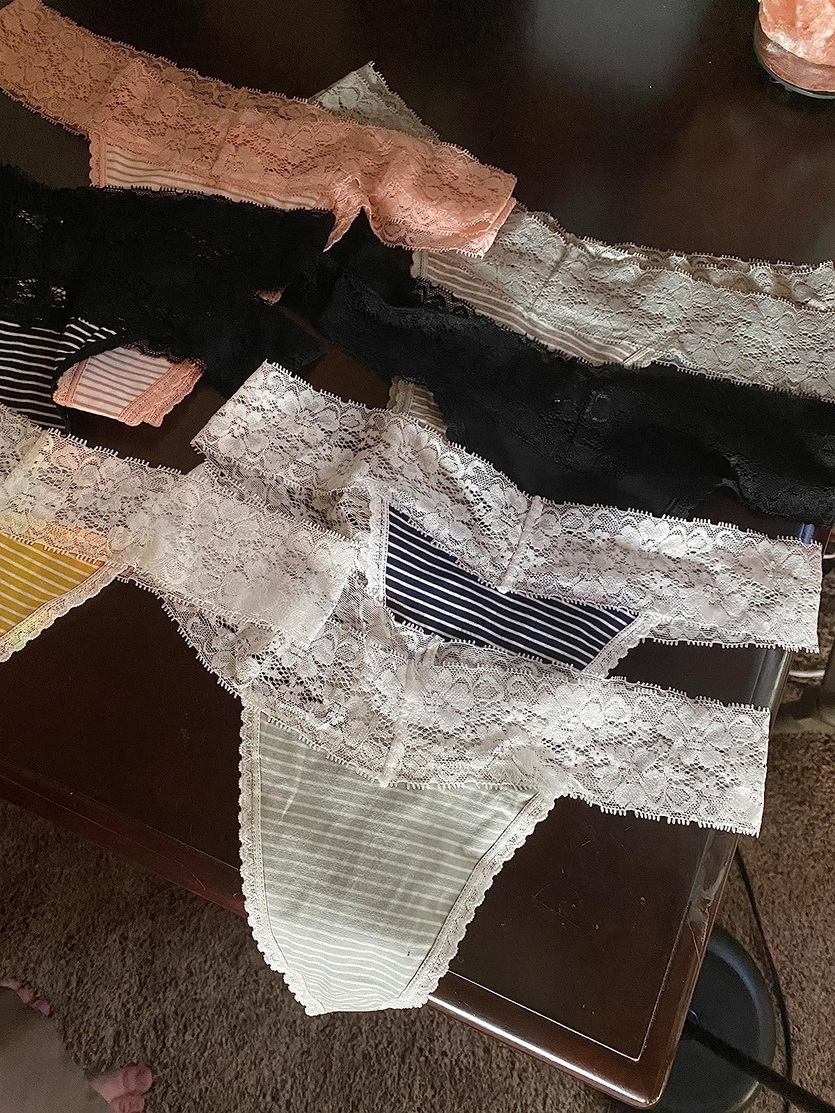 Reviewer image of several pairs of underwear