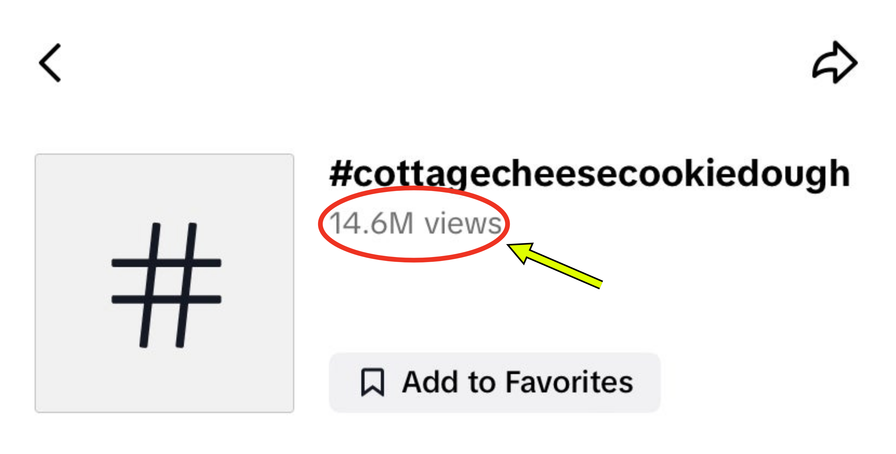 The hashtag &quot;cottage cheese cookie dough&quot; on TikTok with 14.6 million views