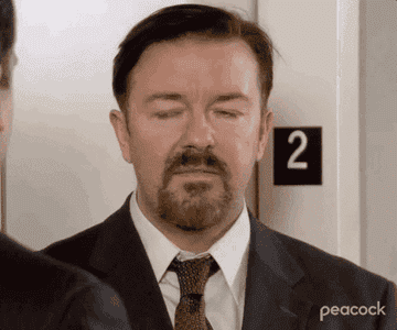 ricky gervais saying that&#x27;s what she said on the office