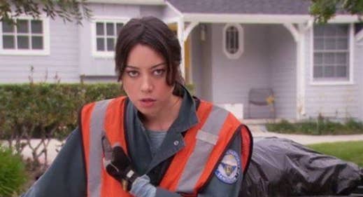 Closeup of April in &quot;Parks and Recreation&quot;