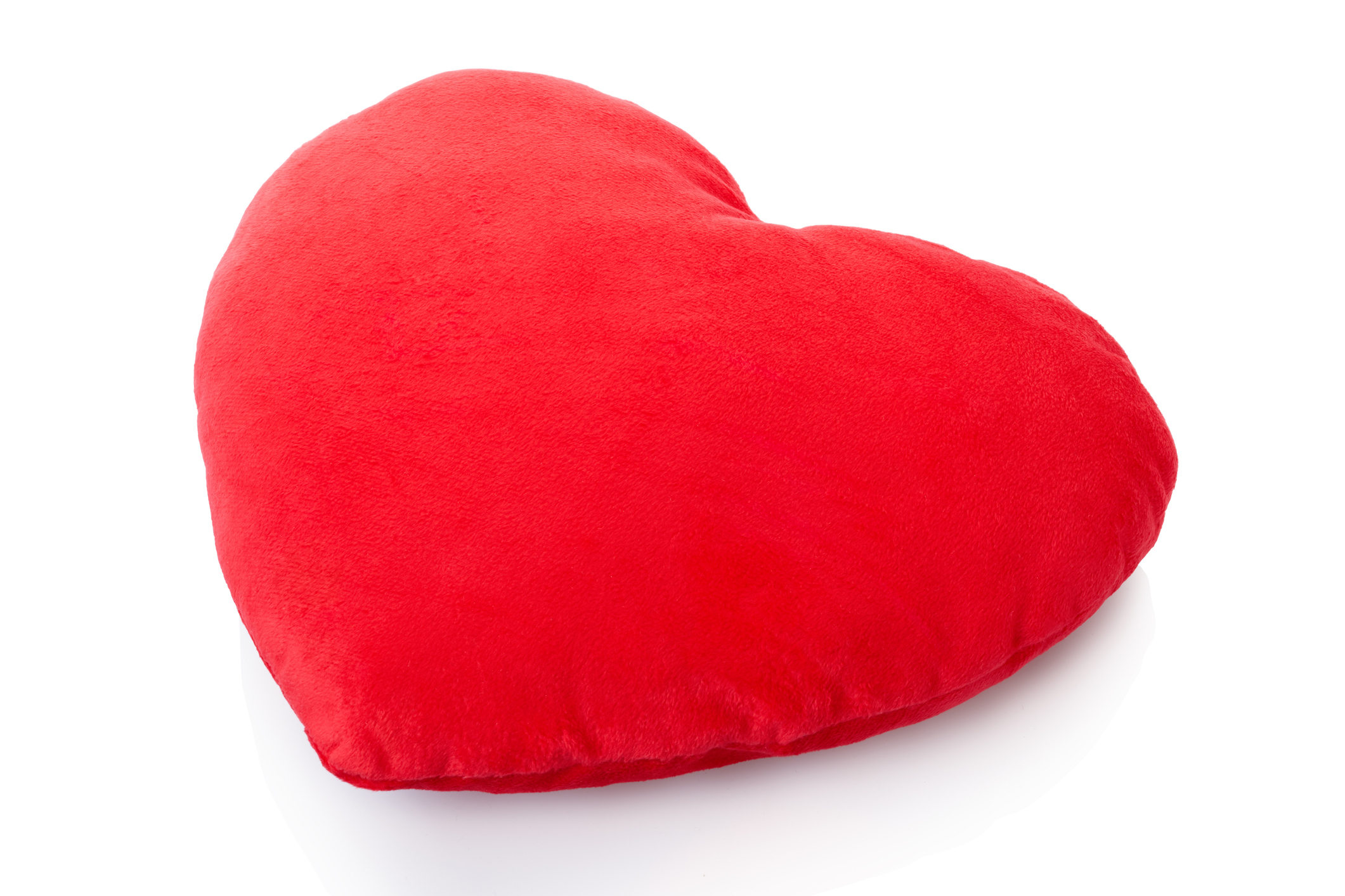 A heart-shaped pillow